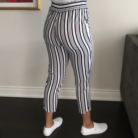 Pinstripe Cropped Trousers - Picture 6 of 6